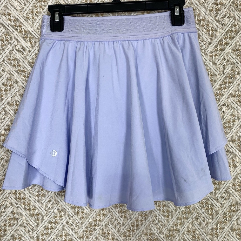 Lululemon Pace Rival Skirt Sz 6 Skort Purple Lavendar Pickleball Tennis Golf Gym